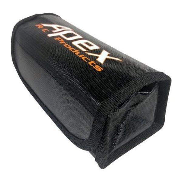 APEX APEX RC PRODUCTS 175MM X 75MM X 55MM LIPO SAFE FIRE RESISTANT CHARGING BAG #8087