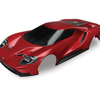 Traxxas Body, Ford GT®, red (painted, decals applied) (tail lights, exhaust tips, & mounting hardware (part #8314) sold separately)
