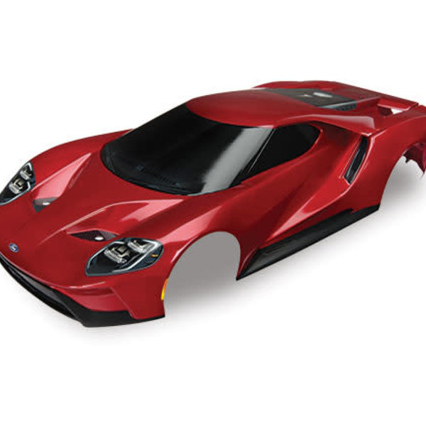 Traxxas Body, Ford GT®, red (painted, decals applied) (tail lights, exhaust tips, & mounting hardware (part #8314) sold separately)