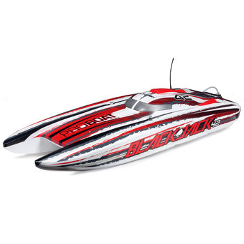 PROBOAT Blackjack 42-inch Brushless 8S Cat,WHT/RED:RTR