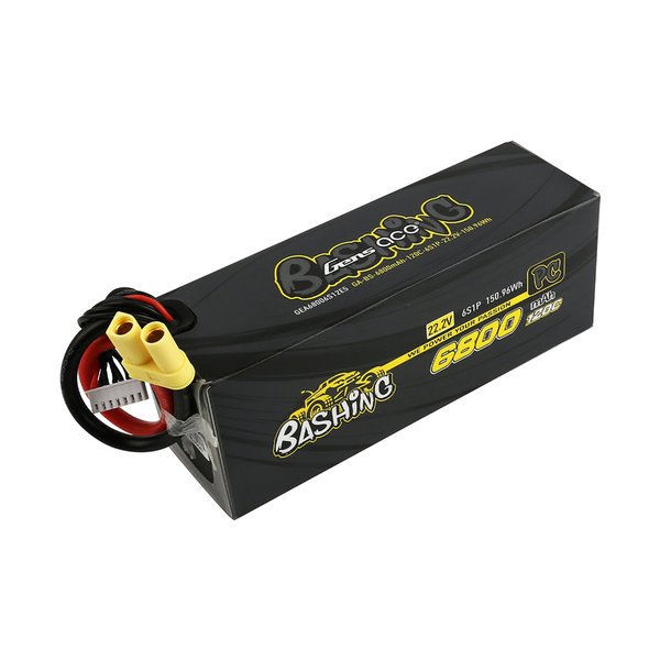 GENSACE Gens Ace 6800mAh 22.2V 120C 6S1P Lipo Battery Pack With EC5 Plu