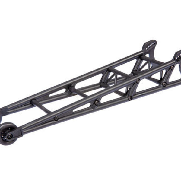 Wheelie bar, black (assembled)/ wheelie bar mount