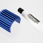 Traxxas Heat sink, Velineon® 380 brushless motor, aluminum (blue-anodized)