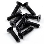 Flat Head Screw M4x15mm Black EB48 (10)