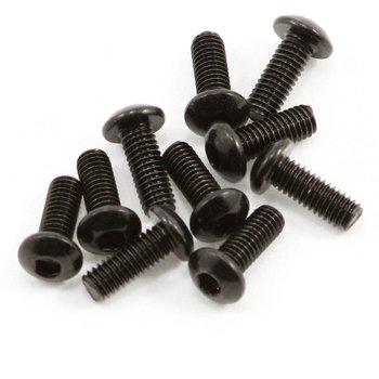 AXA114 Hex Sckt ButtonHead M3x8mm Black Oxide (10)