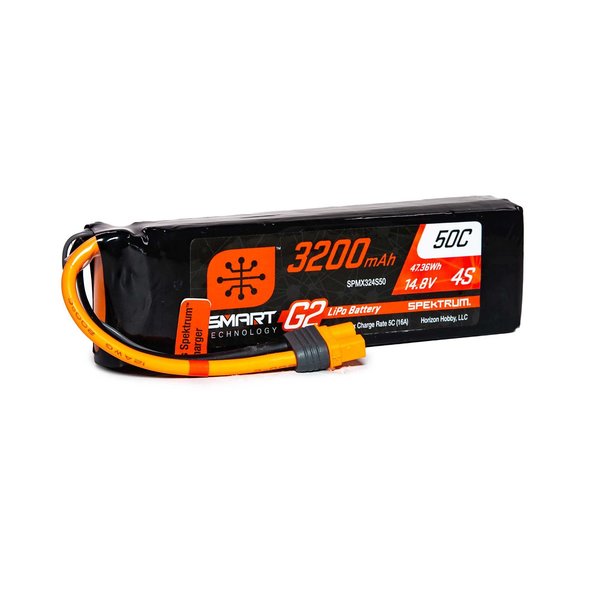 Spektrum 3200mAh 4S 14.8V Smart G2 LiPo 50C; IC3