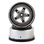 LOSI Rear Wheel, Satin Chrome (2): 22S Drag