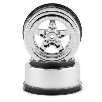 LOSI Rear Wheel, Chrome (2): 22S Drag