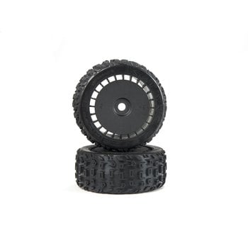 arrma dBoots Katar T Belted 6S Tire Set Glued (Blk) (2)