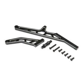 LOSI Chassis Brace Set,Rear,Aluminum, Black: DBXL-E 2.0