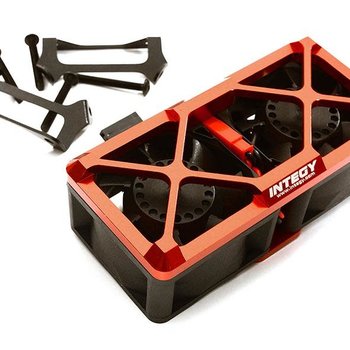 Integy Ultra High Speed Twin Cooling Fan Kit 17k rpm for Traxxas X-Maxx C28697RED