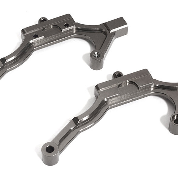 Billet Machined Rear Body Mount Braces for Associated DR10 Drag Race Car RTR C30177GREY