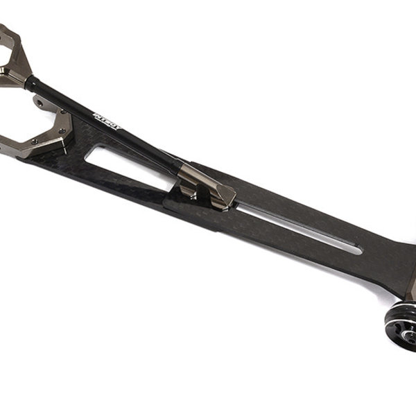 Integy Machined Alloy & Composite Wheelie Bar for Associated DR10 Drag Race Car RTR C30172GREY