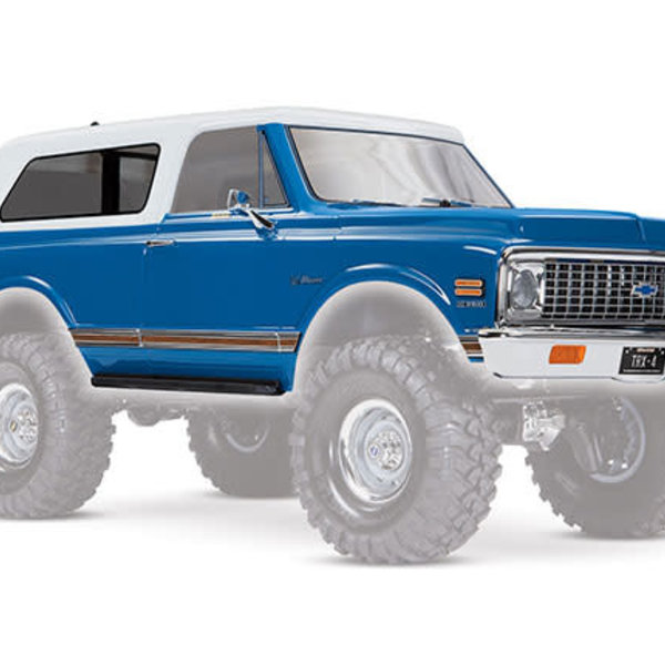 Traxxas Body, Chevrolet Blazer (1972), complete (blue) (includes grille, side mirrors, door handles, windshield wipers, front & rear bumpers, decals)