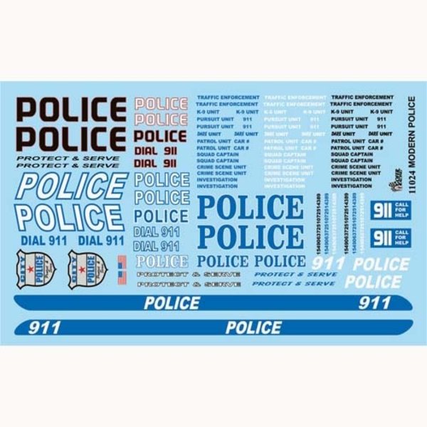 Gofer Racing GOFER RACING POLICE DECALS