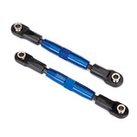 Traxxas Camber links, rear (TUBES blue-anodized, 7075-T6 aluminum, stronger than titanium) (73mm) (2)/ rod ends (4)/ aluminum wrench (1) (#2579 3x15 BCS (4) required for installation)