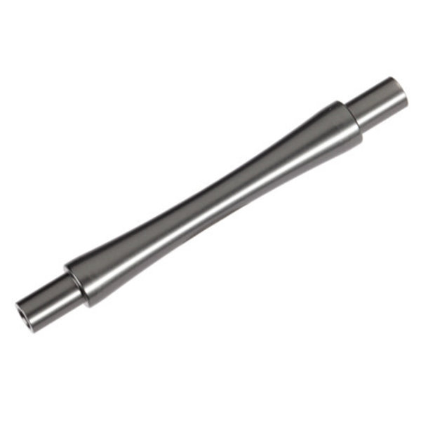 Traxxas Axle, wheelie bar, 6061-T6 aluminum (gray-anodized) (1)/ 3x12 BCS (with threadlock) (2)
