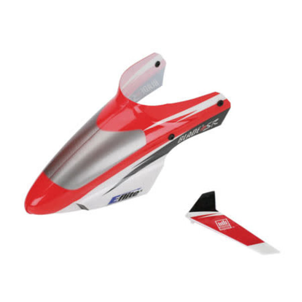 BLADE Complete Red Canopy w/ Vertical Fin: BMSR