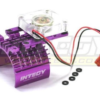 Integy Motor Heatsink and Cooling Fan, Purple
