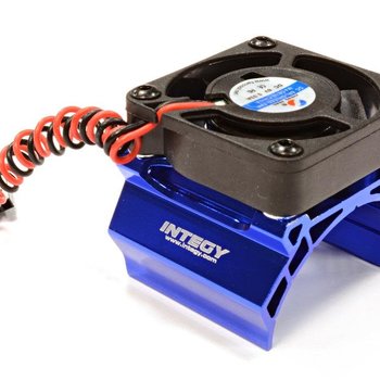 Integy HIGH SPEED COOLING FAN+HEATSINK MOUNT FOR 36MM O.D. MOTOR C25794BLUE