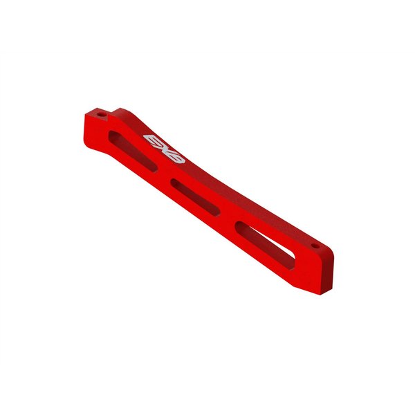 arrma Front Center Aluminum Chassis Brace, 98mm Red: EXB
