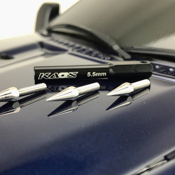 KAOS Silver Bullet Spiked Wheel Lugs (40pcs) (M2.5mm studs with Tool)