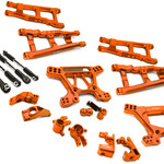 Integy c28738  Billet Machined Alloy Suspension Kit for Traxxas 1/10 Rustler 4X4 orange