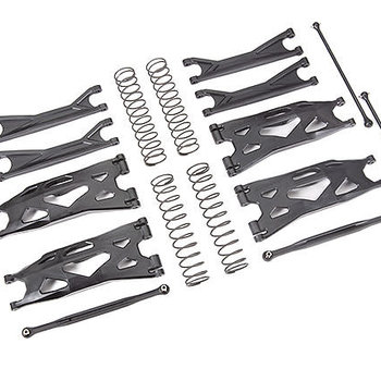 Traxxas tra7895 - Suspension kit, X-Maxx® WideMaxx®, black (includes front & rear suspension arms, front toe links, driveshafts, shock springs) -