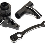 Integy Billet Machined Alloy Steering Bell Crank Set for Arrma 1/8 Kraton 6S BLX C28815BLACK
