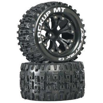 DuraTrax Lockup MT 2.8" Truck 2WD Mntd 1/2" Offset C2 Blk(2)