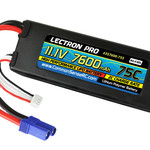 Commonsence RC Lectron Pro 11.1V 7600mAh 75C Hard Case Lipo Battery with EC5 Connector