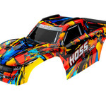Traxxas Body, Hoss® 4X4 VXL, Solar Flare (painted, decals applied) (assembled with front & rear body mounts and rear body support for clipless mounting)