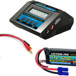 Lectron Pro Power Pack #08 - ACDC-10A Charger + 1 x 11.1V 5200mah 50C w/ EC5 Connector (#3S5200-505)