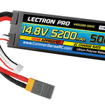 Lectron Pro Common Sense RC 4S5200-50HX Lectron Pro 14.8V 5200mAh 50C Lipo Battery Hard Case