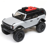 1/24 SCX24 2021 Ford Bronco 4WD Truck Brushed RTR,  Axial® reaches a new peak in 1/24 scale realism with this officially licensed Ford Bronco 4WD that tops the proven SCX24™ platform with a highly detailed GREY ABS hard body. Ideal for indoor or out