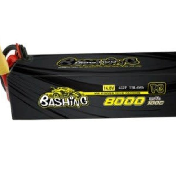 GENSACE Gens ace Bashing Pro 14.8v 100C 4S 8000mah Lipo Battery Pack with EC5 Plug for Arrma
