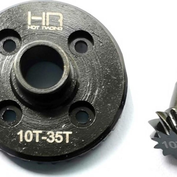 HOT RACING Steel Helical Diff Ring/Pinion Underdrive: TRX4