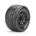 JKO JKO2804CBMSGNB2 	1/10 MT 2.8 Super Sonic Tires Mounted on Black Claw Rims, Medium Soft, 12mm Hex, 1/2" Offset