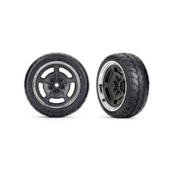 Traxxas tTRA7378 (black with chrome wheels, 1.9' Response tires) (front) (2) stock elimination last one