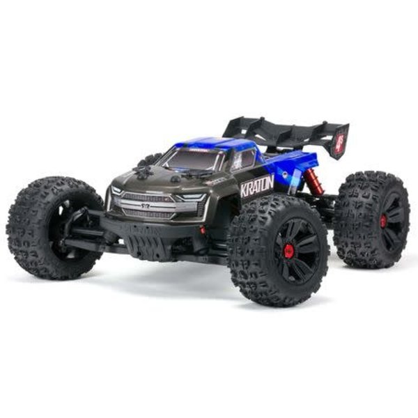 arrma 1/10 KRATON 4X4 4S V2 BLX Speed Monster Truck RTR, BLUE The KRATON® 4X4 4S BLX Speed Monster Truck RTR marks the next evolution of the ARRMA® 4X4 4S platform — longer, wider, and tougher than the previous chassis for no-holds-barred bashing action