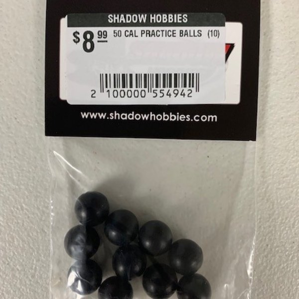 Shadow Hobbies 50 CAL PRACTICE BALLS  (10)