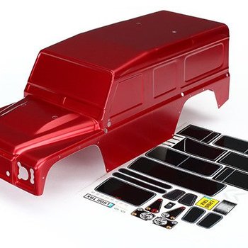 TRA8011R TRX4 DEFENDER BODY RED