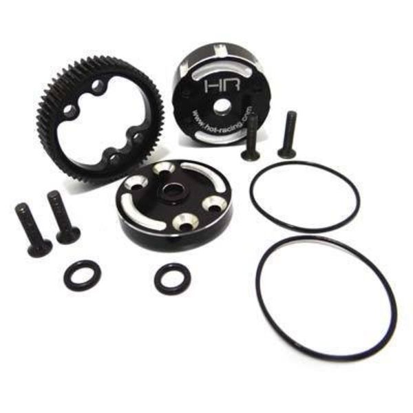HOT RACING TE38CH Sealed Aluminum Diff Case TRA 2WD Electric