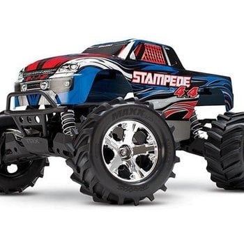 Stampede 4X4 RTR, XL-5,  w/TQ 2.4, 7C NiMH: Blue