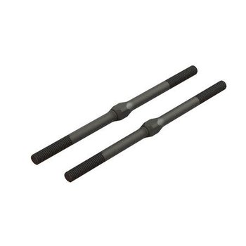 arrma Steel Turnbuckle, M4 x 85mm Black (2)