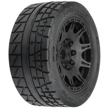 PROLINE PRO1020510  1/6 Menace HP BELTED Fr/Rr 5.7" MT Tires Mounted 24mm Blk Raid (2)