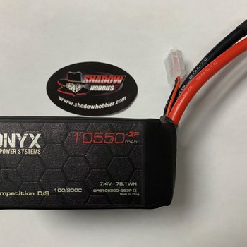 ONYX ONX2S3P10550   7.4 10550  (78.1WH)   (3P 9100/200C)  www.onyxrcpowersystemsusa.com for purchase