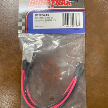 DuraTrax DTXP5743     12V Battery Wire Set Universal Starter Box