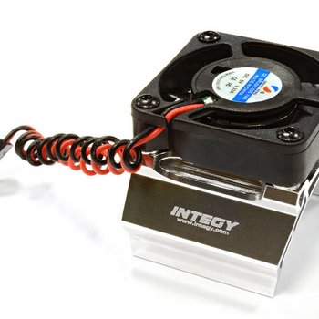 Integy HIGH SPEED COOLING FAN+HEATSINK MOUNT FOR 40MM O.D. MOTOR C25791SILVER
