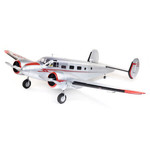 Beechcraft D18 1.5m BNF Basic The E-flite® Beechcraft D18 1.5m is the most convenient and easiest-to-fly scale model of the classic aircraft yet! Well-equipped with many scale details, functional features, and Smart Technology, it's a modern-day marv
